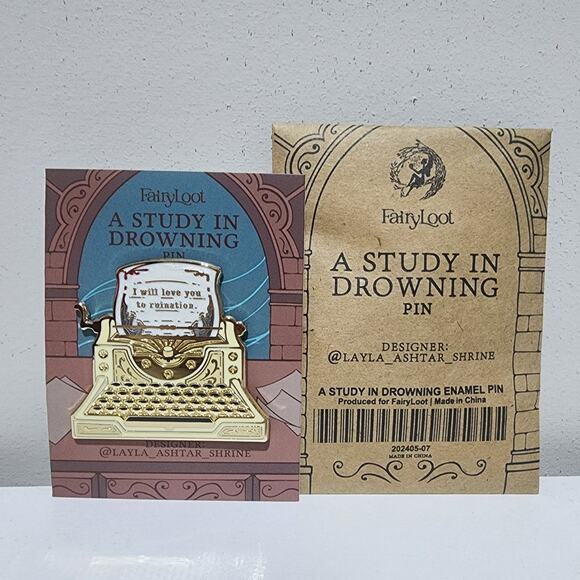 Fairyloot A Study in Drowning Pin - Picture 1 of 2